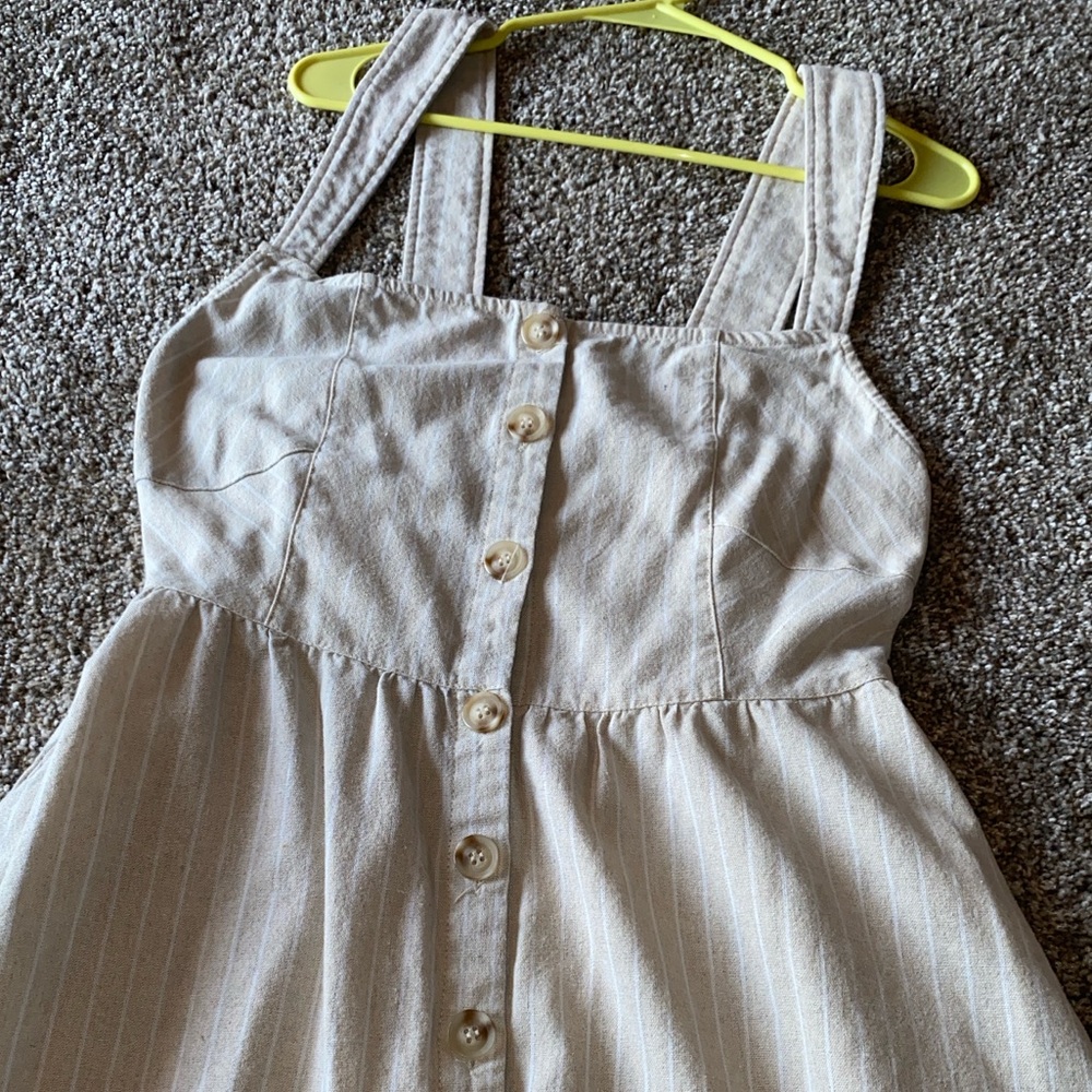 Pinkblush Cream Button-Front Mini Dress - Picture 3 of 3